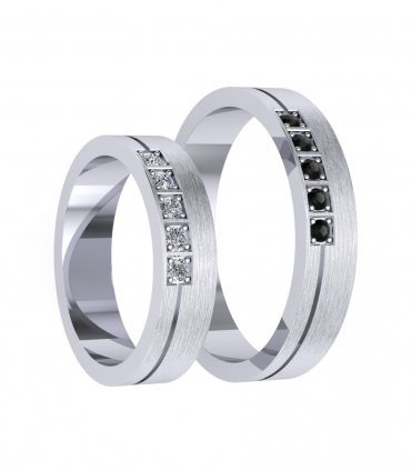 Обручальные кольца с бриллиантами В-218 - превью 4