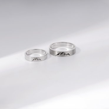 Широкие обручальные кольца Е-118 - превью 1