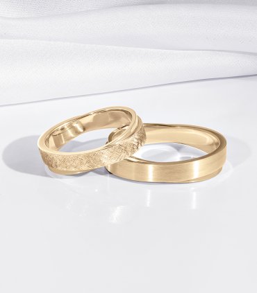 Обручальные кольца розовое золото Е-504-R - превью 2