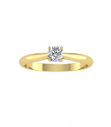 Помолвочные кольца из белого золота Р-022 - превью 3