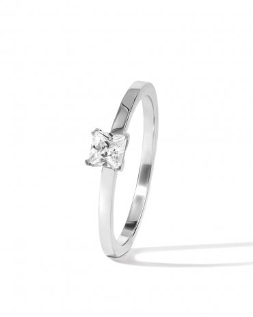Помолвочные кольца с бриллиантом на заказ Р-034 - превью 1