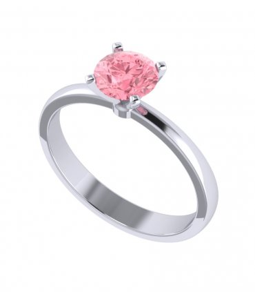 Кольца с розовым бриллиантом Р-046 - превью 1