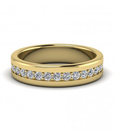 Широкое кольцо с бриллиантами В-002 - превью 2