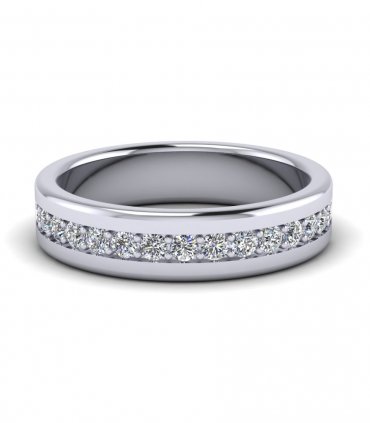 Широкое кольцо с бриллиантами В-002 - превью 1